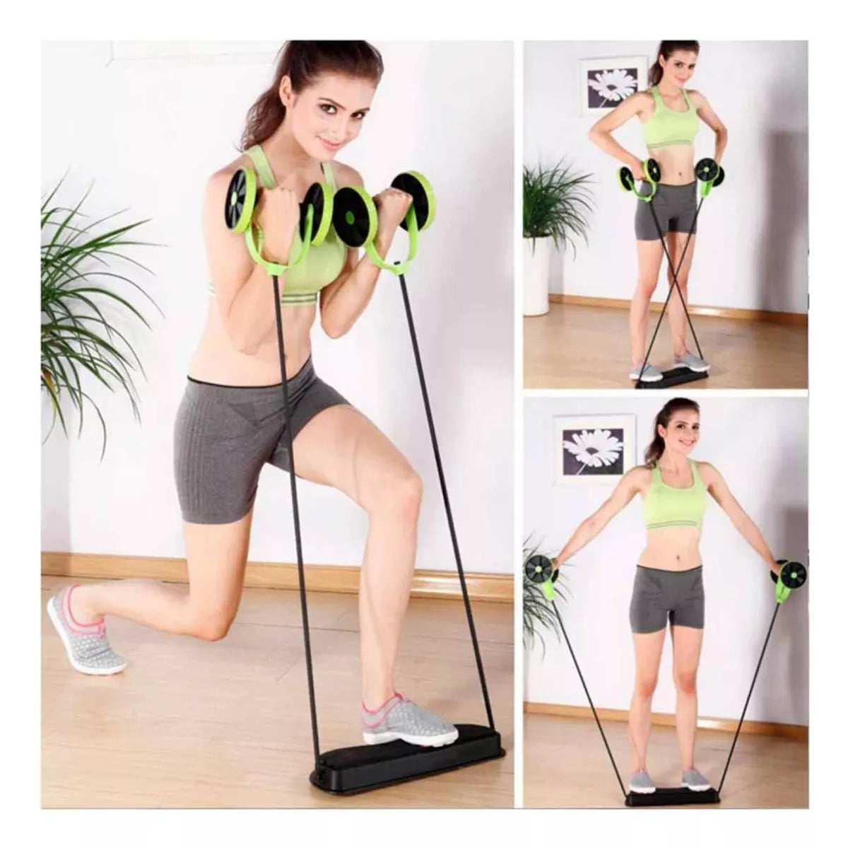 Maquina ejercicios abdominal con banda elástica