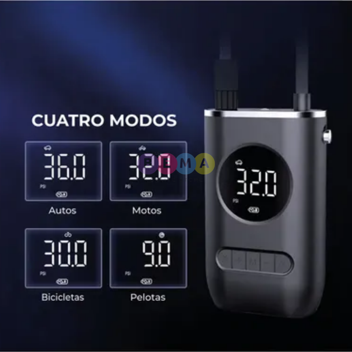 AirFlow Go Inflador Portátil Inalámbrico Recargable