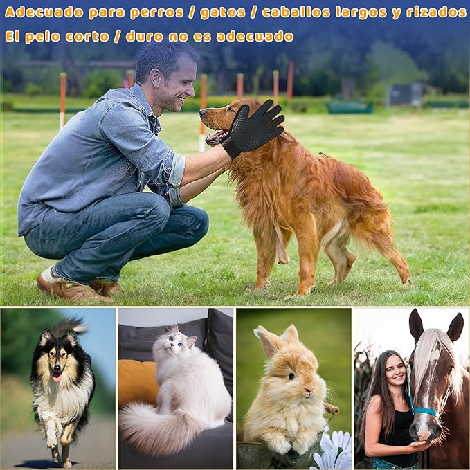 Guante Cepillo quita pelos para mascotas