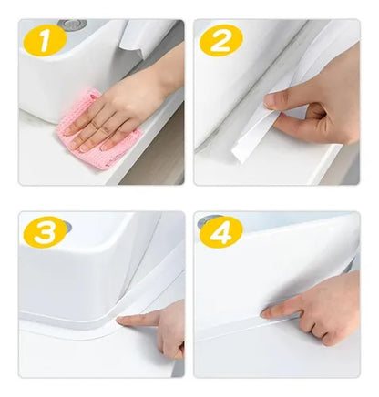 Cinta Adhesiva Impermeable para Baño y Cocina 3 Mts