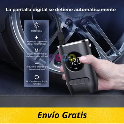 AirFlow Go Inflador Portátil Inalámbrico Recargable