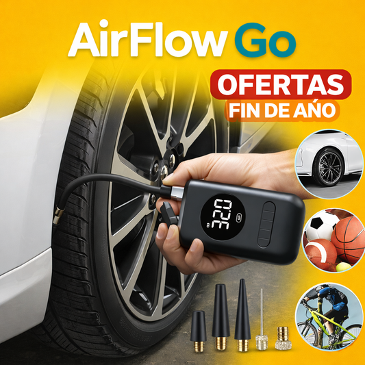 AirFlow Go Inflador Portátil Inalámbrico Recargable