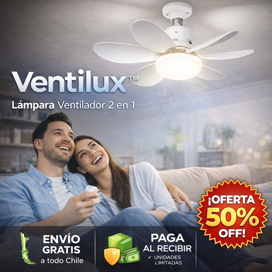Ventilux™, Ampolleta LED + Ventilador de Techo