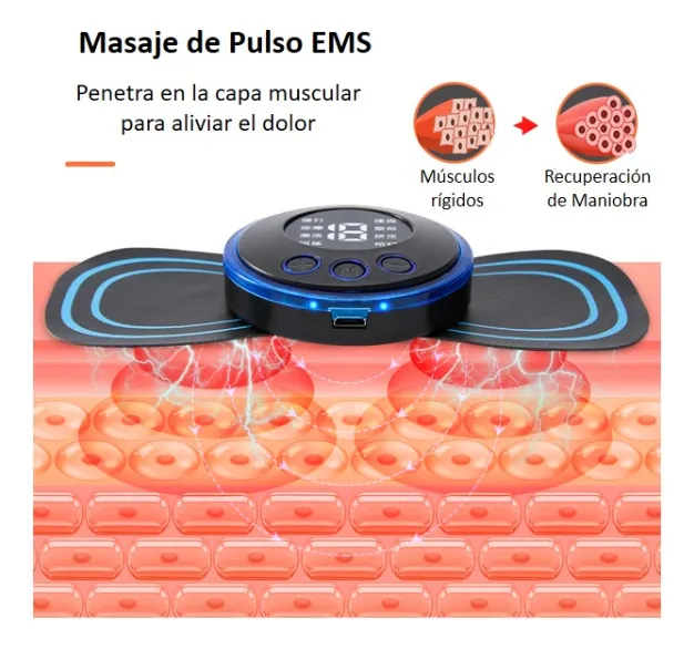 RelaxOne™, Masajeador para Aliviar el Dolor de Cuello, Espalda y Músculos