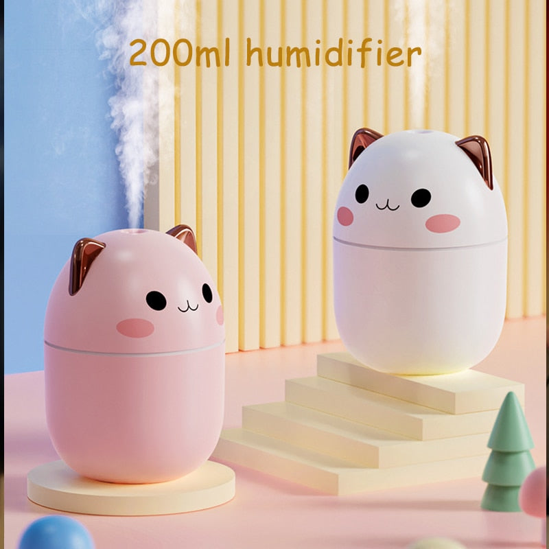 200ml Air Humidifier Aroma Diffuser with Night Light