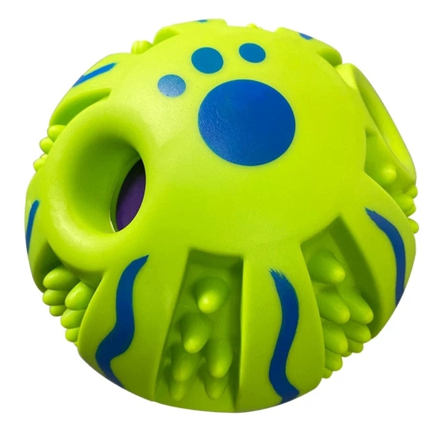 Pelota interactiva para perro, con sonido divertido para masticar y entrenamiento