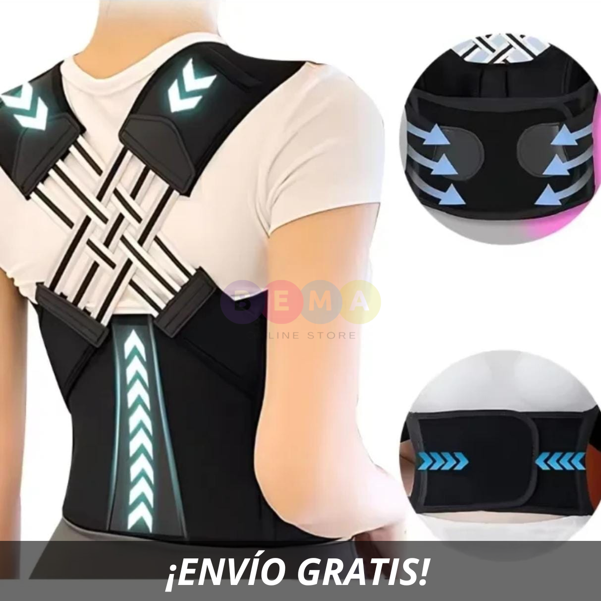 Mantén tu Espalda Recta con el Corrector de Postura