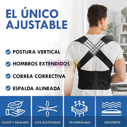 Mantén tu Espalda Recta con el Corrector de Postura