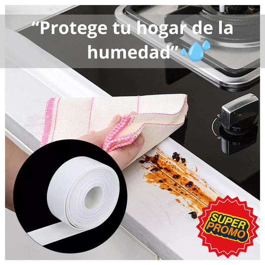 Cinta Adhesiva Impermeable para Baño y Cocina 3 Mts
